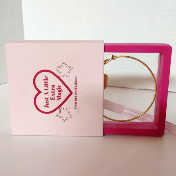 Just Jess Fashions Charm Bracelet Minnie Mouse Gingerbread Pink Christmas NIB - Picture 5 of 5